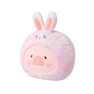 Cojín Decorativo Lulu La Cerdita Con Capucha De Conejita Textil