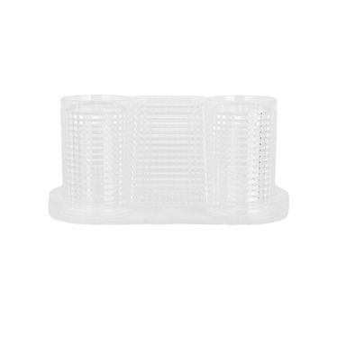 Organizador Para Cosméticos Multifuncional Sintético Transparente 24.6x9.5x10.5 cm