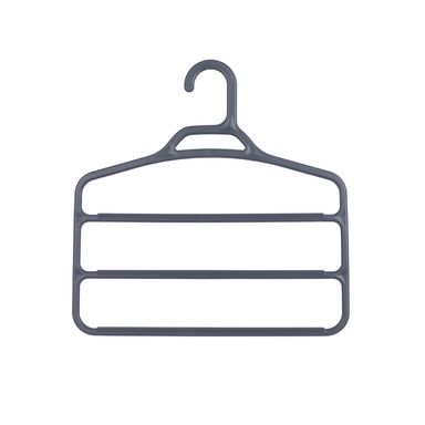 Gancho Para Pantalones 3 Niveles Sintético Gris