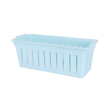 Cesta De Almacenamiento Macaron Sintético Azul 26.5x9.5x12 cm