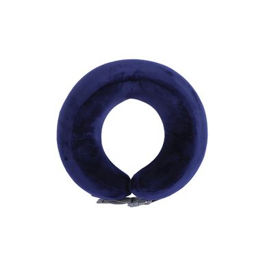 Almohada De Viaje Memory Foam Azul 25x24 cm