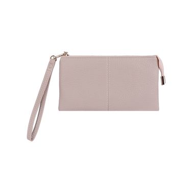 Cartera Para Mujer Sintética Beige 19x10x3 cm