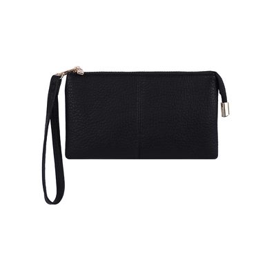 Cartera Para Mujer Sintética Negra 19x10x3 cm