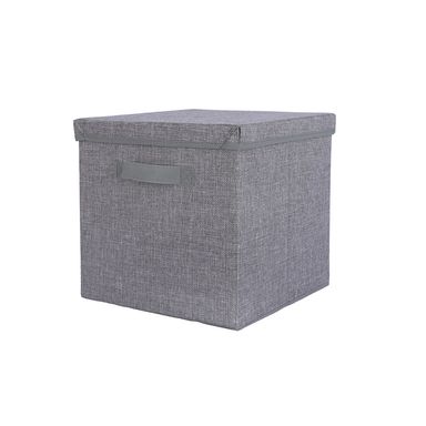 Organizador Plegable Textil Gris 30x30x30 cm