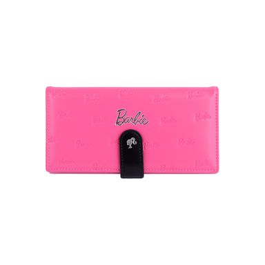 Cartera Larga Para Mujer Barbie Sintética Rosa 10x19 cm