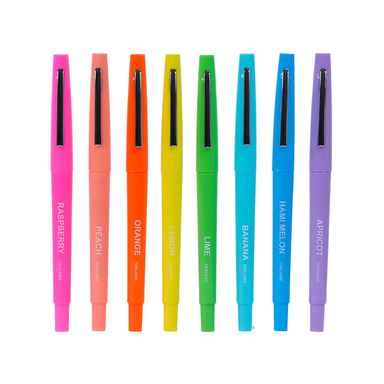 Set Plumas Colores 0.4 mm 8 Piezas