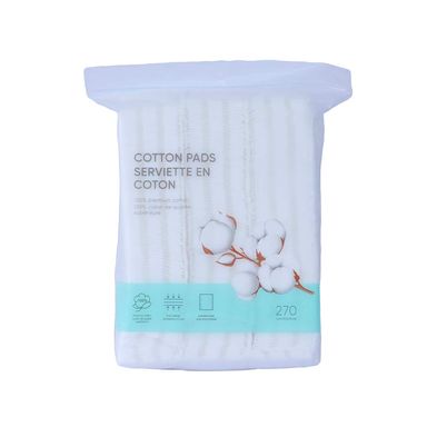 Paquete Almohadillas De Algodón Miniso Faciales 100% Algodón 270 Piezas