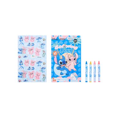 Kit De Dibujo Disney Stitch & Ángel 6 Piezas