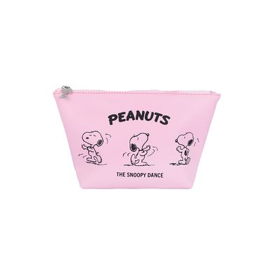 Cosmetiquera Snoopy Sintética Rosa 24x15 cm