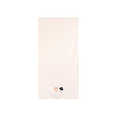 Toalla De Baño Gatito Cute Animals 100% Poliéster Beige 70x140 cm