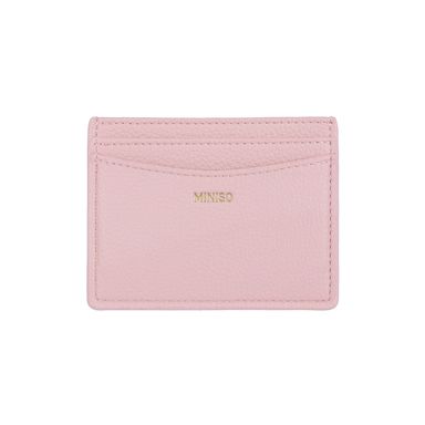 Tarjetero Básico Sintético Rosa 11x8x1 cm