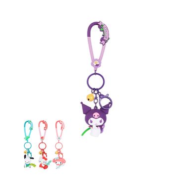 Llavero Sanrio Amigos & Flores Sintético 19 cm Diseño Aleatorio