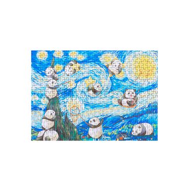 Rompecabezas Noche Estrellada Panda 500 Piezas