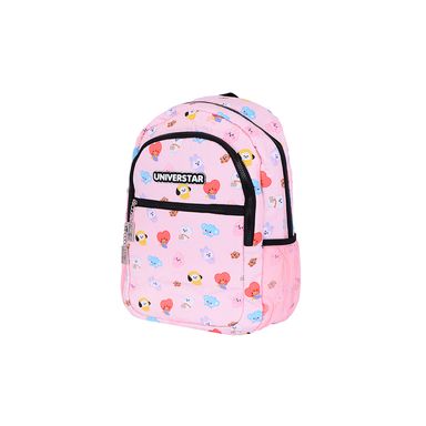 Mochila Casual BT21 Textil Rosa 29x12x42 cm