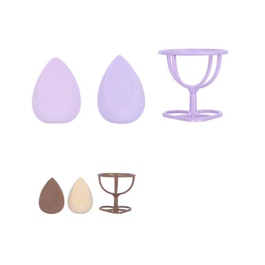 Set Esponjas De Maquillaje Con Soporte Diseño Aleatorio 3 Piezas