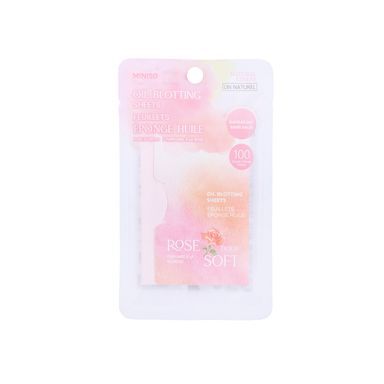Papel Absorbente Facial 8.9x5.8 cm Rosas 100 Hojas