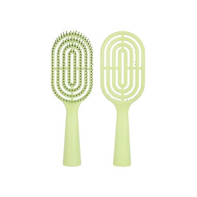 Cepillo De Ventilación Para Cabello Sintético Verde 22.5 cm