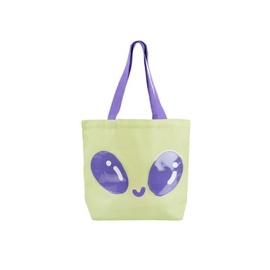 Bolsa De Compras Vania Bachur Alíen 100% Poliéster Verde 43x13x33 cm