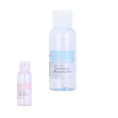 Botella De Viaje Diseño Aleatorio Sintética Transparente 50 ml