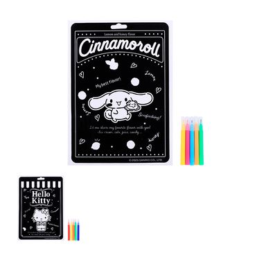 Kit De Dibujo Flocado Sanrio Diseño aleatorio 6 Piezas