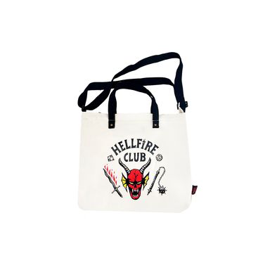 Bolsa De Compras Stranger Things Textil Blanca