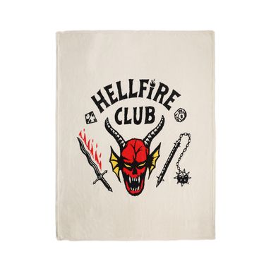 Manta Stranger Things Felpa Beige