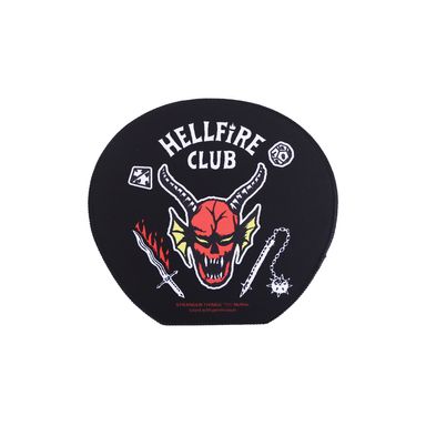 Mouse Pad Stranger Things 100% Poliéster Negro 21x22 cm