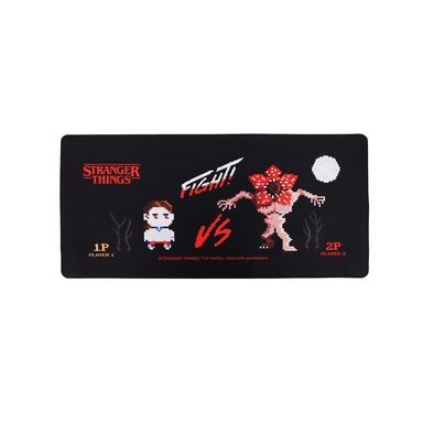 Mouse Pad Stranger Things 100% Poliéster Negro 80x40 cm