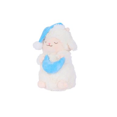 Peluche Lamb Baa Durmiente Felpa Blanco 42x22 cm