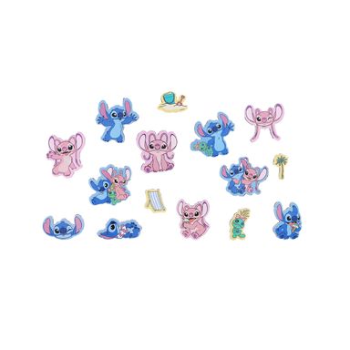 Set Imanes Para Nevera Disney Stitch & Ángel Sintéticos Multicolor 15 Piezas