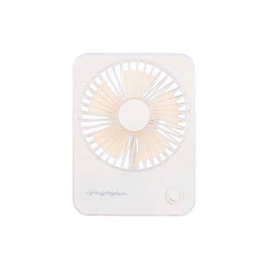 Ventilador De Escritorio Portátil Macaron Sintético Amarillo 7.5x13.5 cm Recargable