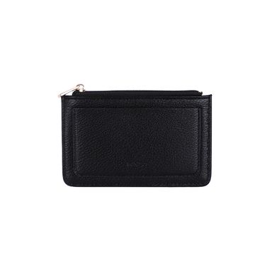 Monedero Sintético Negro 13x9x1 cm