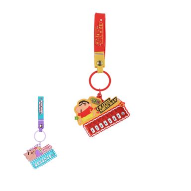 Llavero Con Piano Crayon Shinchan Diseño Aleatorio Sintético 17.5 cm