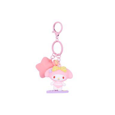 Llavero Con Luz Sanrio My Melody Playa Sintético Rosa 14 cm