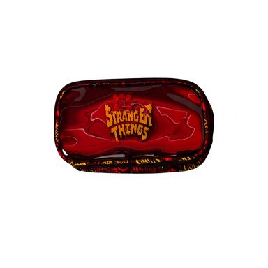 Lapicera Stranger Things Textil Roja 18x7 cm
