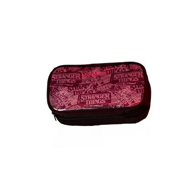 Lapicera Stranger Things Textil Blanca 18x7 cm