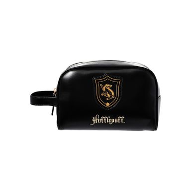 Cosmetiquera Harry Potter Hufflepuff Sintética Negra 21x8.5x15 cm