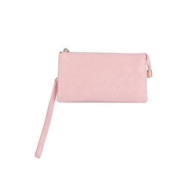 Bolso De Mano Tipo Clutch Sintético Rosa 19x10x3 cm