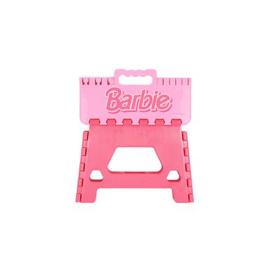 Taburete Plegable Barbie Sintético Rosa 31.5x25x22 cm
