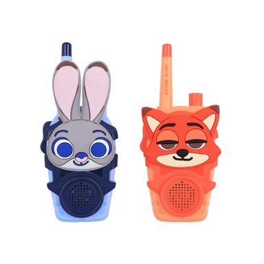 Walkie Talkies Disney Zootopia Sintéticos Multicolor 17.5x7.2x4 cm 2 Piezas