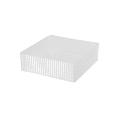 Organizador De Escritorio Sintético Transparente 19.5x5x19.5 cm