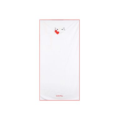Toalla De Baño Sanrio Hello Kitty Poliéster Blanca 70x140 cm