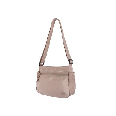 Bolso De Hombro Textil Café 27x7x19 cm