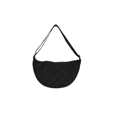 Bolso De Hombro Textil Negro 42x12x21