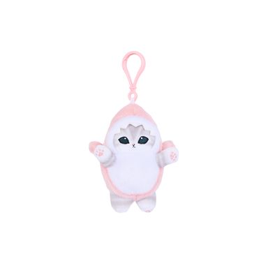 Llavero Gatito Disfrazado De Tiburón Mofusand Felpa Rosa 17.5 cm