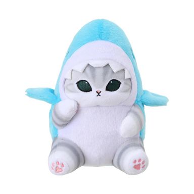 Peluche Gatito Mofusand Felpa Azul Disfraz De Tiburón