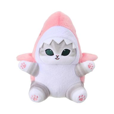 Peluche Mofusand Felpa Rosa Disfraz De Tiburón