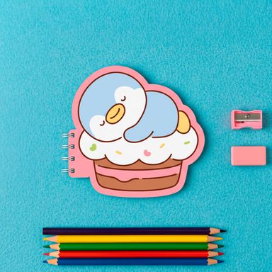 Libreta De Espiral Pasta Suave Sr. Miniso Mini Family