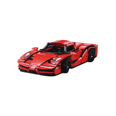 Bloques De Construcción Red Blade Sport Car Carro A Control Remoto Rojo 32x8 cm 405 Piezas