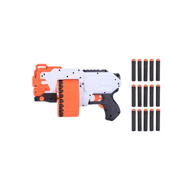Pistola De Juguete Dardos Sintética Blanca Gran Capacidad 24 Piezas